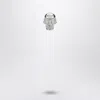 Alexander Mcqueen Alexander Mc Queen Skull Earring In Palladium In Metal
