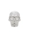 Alexander Mcqueen Palladium-plated Skull Stud Earrings In Silver