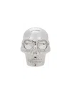 Alexander Mcqueen Palladium-plated Skull Stud Earrings In Silver