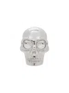 Alexander Mcqueen Palladium-plated Skull Stud Earrings In Silver