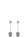 Alexander Mcqueen Mcqueen Women 'skull' Earrings In Gold