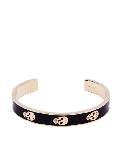 ALEXANDER MCQUEEN SKULL-EMBELLISHED BRACELET