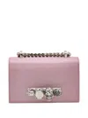 Alexander Mcqueen Skull-embellished Crocodile-effect Leather Shoulder Bag