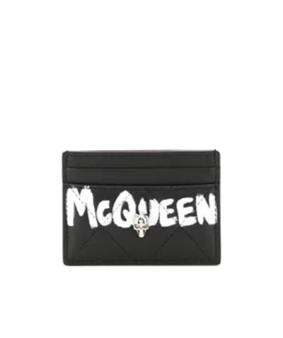 ALEXANDER MCQUEEN ALEXANDER MCQUEEN SKULL PLAQUE CARDHOLDERGRAFFITI CARD HOLDER