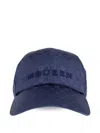 Alexander Mcqueen Skull-embossed Cap In Blue