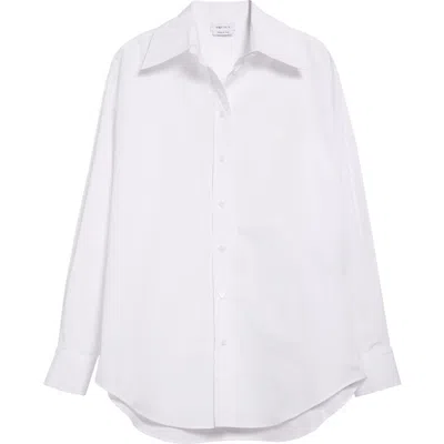 ALEXANDER MCQUEEN MCQUEEN SKULL EMBROIDERED COTTON POPLIN BUTTON-UP SHIRT