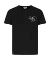 Alexander Mcqueen Embroidered Cotton-jersey T-shirt In Black