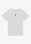 Alexander Mcqueen Monogram Crewneck T-shirt In White