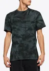 Alexander Mcqueen Skull Embroidered Tie-dye T-shirt In Black