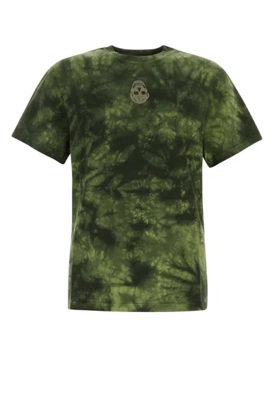 ALEXANDER MCQUEEN GREEN COTTON T-SHIRT