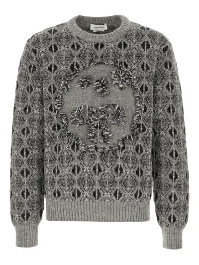 ALEXANDER MCQUEEN SKULL FAIR ISLE SWEATER