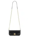 Alexander Mcqueen Black Healthier Small Skull Flower Crossbody Bag
