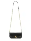 Alexander Mcqueen Black Healthier Small Skull Flower Crossbody Bag