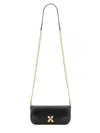 Alexander Mcqueen Black Healthier Small Skull Flower Crossbody Bag In Black