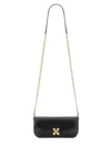 Alexander Mcqueen Women Black Healthier Small Skull Flower Crossbody Bag In Black