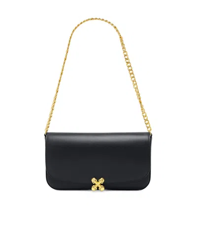 ALEXANDER MCQUEEN ALEXANDER MCQUEEN SKULL FLOWER CHAIN-LINKED SHOULDER BAG