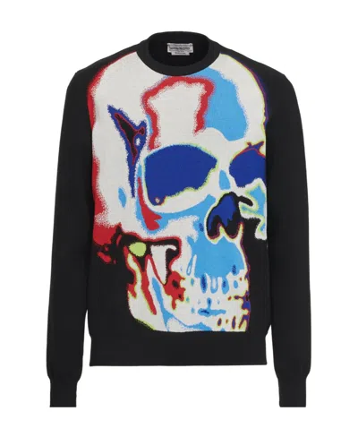ALEXANDER MCQUEEN ALEXANDER MCQUEEN SKULL GRAPHIC PRINTED CREWNECK SWEATSHIRT
