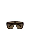 Alexander Mcqueen Skull Hinge Shield-frame Sunglasses In Black
