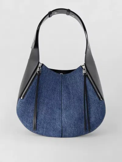 Alexander Mcqueen Skull Hobo Bag Denim Shoulder Style In Blue