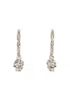 Alexander Mcqueen Skull Hoop Earrings In Gold