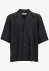 Alexander Mcqueen Viscose-blend Button-front Shirt In Black