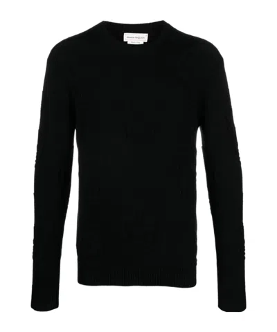 ALEXANDER MCQUEEN ALEXANDER MCQUEEN ALL-OVER SKULL MOTIF KNITTED JUMPER