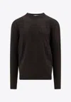 Alexander Mcqueen Cotton Sweater With Skull Motif In Black