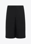 Alexander Mcqueen Skull Jacquard Pattern Shorts In Black