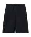Alexander Mcqueen Skull Jacquard Shorts In Black
