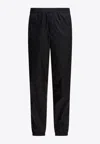 Alexander Mcqueen Skull Jacquard Track Pants In Black