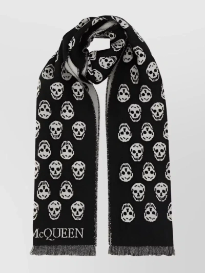 Alexander Mcqueen Scarves And Foulards In Black