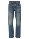 Alexander Mcqueen Skull Jeans Blue In Blue