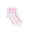 Alexander Mcqueen Skull-intarsia Ankle Socks In White
