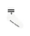 Alexander Mcqueen Skull Knitted Socks In White