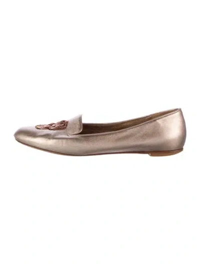 Pre-owned Alexander Mcqueen Skull Leather Loafers