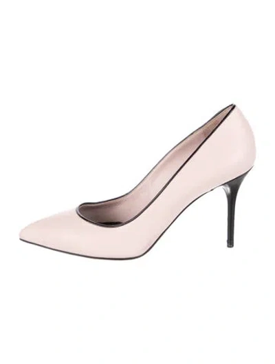 Pre-owned Alexander Mcqueen Skull Leather Pumps In Pink
