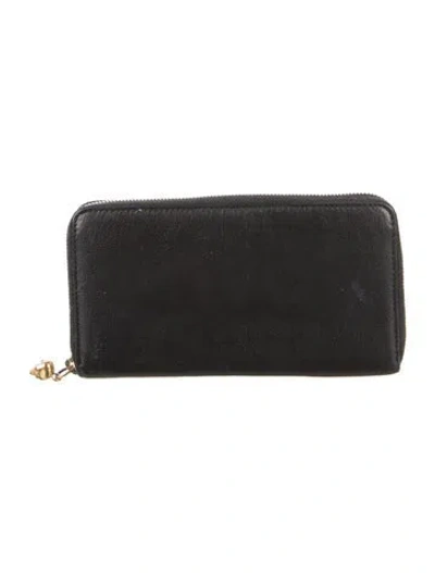 Pre-owned Alexander Mcqueen Skull Leather Wallet In Multi