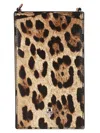 ALEXANDER MCQUEEN ALEXANDER MCQUEEN SKULL LEOPARD PRINTED PHONE CASE