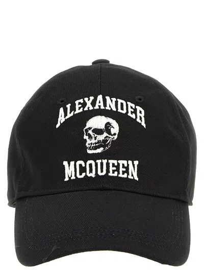 ALEXANDER MCQUEEN SKULL LOGO BASEBALL CAP
