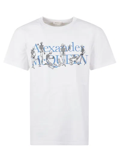 Alexander Mcqueen Alexander Mc Queen Skeleton Band T Shirt In White