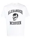 Alexander Mcqueen Alexander Mc Queen Skull Logo T Shirt In White