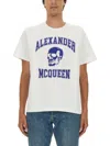 Alexander Mcqueen T-shirt Varsity In White