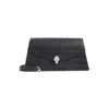 Alexander Mcqueen Mcqueen Mini Bag In Croc-effect Calfskin Leather With Skull In Black