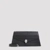 Alexander Mcqueen Mcqueen Mini Bag In Croc-effect Calfskin Leather With Skull In Gray
