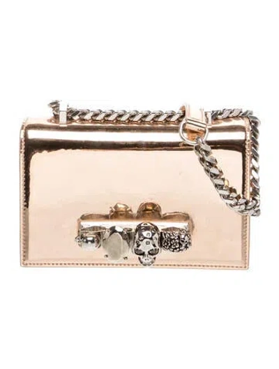 Pre-owned Alexander Mcqueen Skull Mini Jewelled Satchel