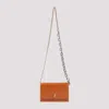 Alexander Mcqueen Small Skull-plaque Leather Crossbody Bag In Caramel Tan