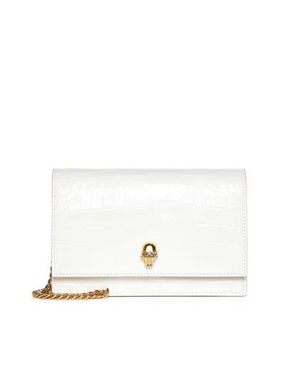 Alexander Mcqueen Shoulder Bag In Deep Ivory