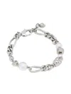 Alexander Mcqueen Skull And Pearl Bracelet