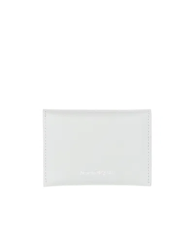 Alexander Mcqueen Skull-motif Leather Wallet In White