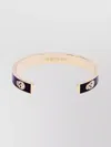 Alexander Mcqueen Mcqueen Thin Skull Enamel Cuff Bracelet